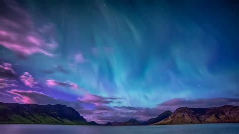 Sky Aurora Borealis Northern Lights Atmosphere Alftavatn Phenomenon