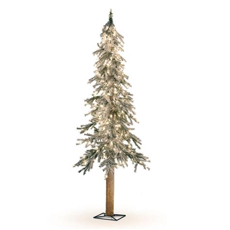 Tis Your Season Flocked Alpine Pine 6 Christmas Tree Pre Lit Led