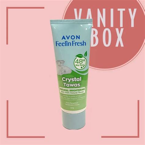Avon Feelin Fresh Anti Perspirant Deodorant Cream 60g Crystal Tawas