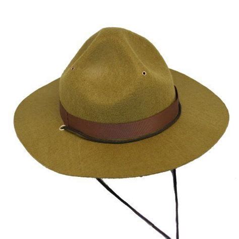 Olive Green Park Rangermountie Smokey Bear Hat One Size Fits Most