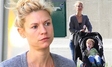 Claire Danes Goes Make Up Free In Casual Ensemble With Son Cyrus