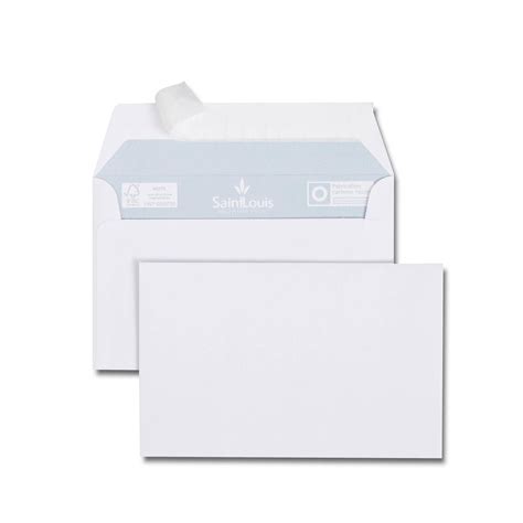 Paquet De 25 Enveloppes De Visite Blanches 90x140 100 G Bande De