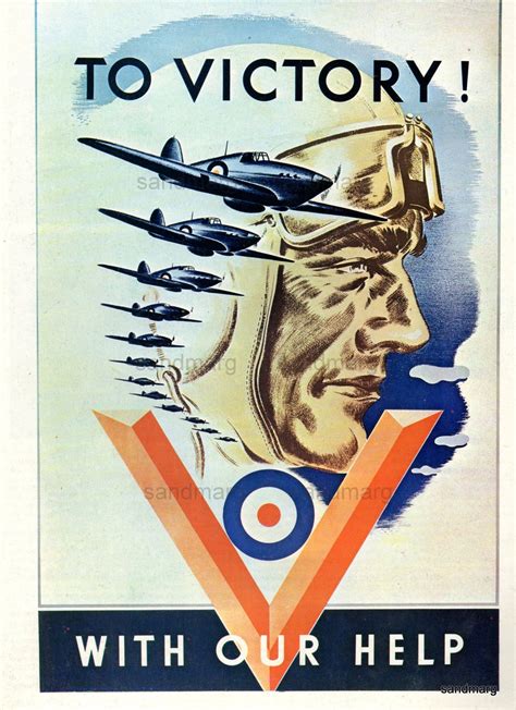 Vintage Ww2 World War 2 Airplane Crew To Victory Kraft Poster