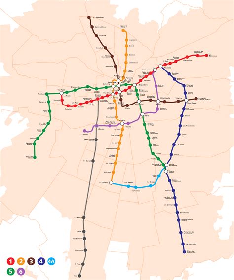 Santiago Metro Subway Maps Worldwide Lines Route Schedules