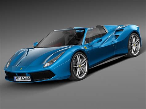 As for the 488 spider, the whole car was developed around the retractable. Ferrari 488 GTB Spider 2016 3D Model .max .obj .3ds .fbx .c4d .lwo .lw .lws - CGTrader.com