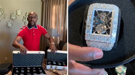 Floyd Mayweather Flaunts 41 Expensive Watches This One Cost 18 Mil