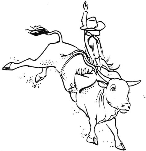 Please wait, the page is loading. Bull Riding Drawing at GetDrawings | Free download