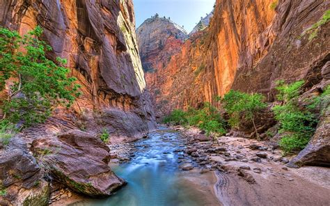 Hd Wallpaper Mountains Of Rock Sand Red Mud Zion National Park Utah