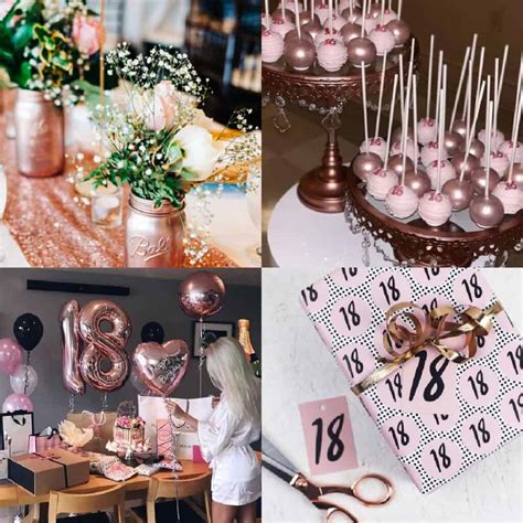 18th Birthday Party Table Decoration Ideas