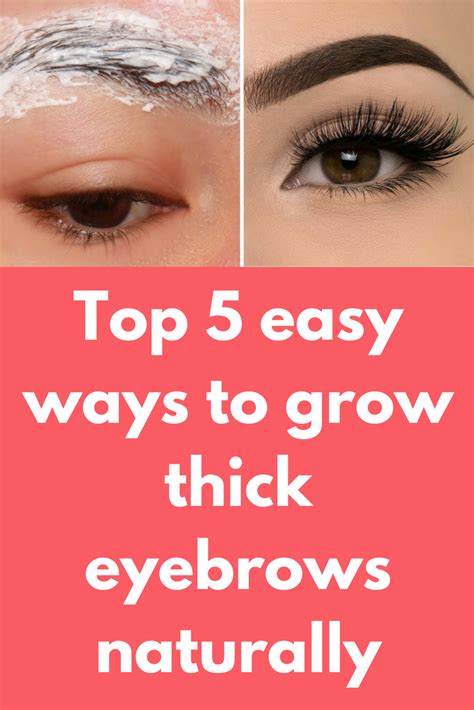 How To Make Eyebrows Grow Thicker Eyebrow Poster