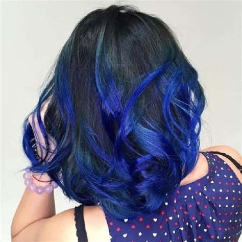 30 Sumptuous Blue Hair Highlights For Women Hairstylecamp