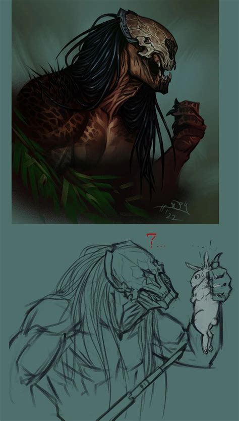 Feral Predator By Notesz Predator Alien Art Predator Art Predator Artwork