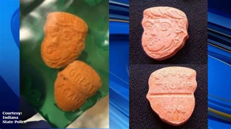 Trump Shaped Ecstasy Pills Seized Great Again Stamped On Back