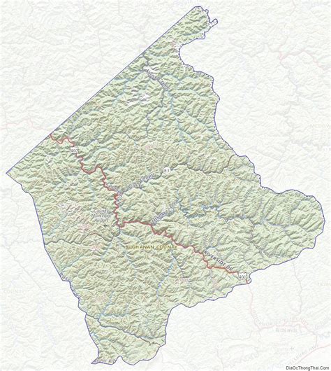 Topographic Map Of Buchanan County Virginia Virginia Topographic