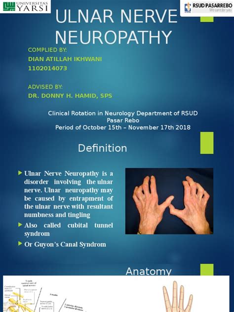 Ulnar Nerve Neuropathy Pdf Neurology Medicine