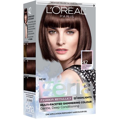 L'Oreal Paris Feria Permanent Hair Color, 42 Chrome Plum ...