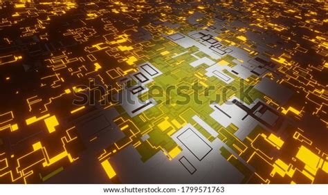 Modern Tech Pattern Scifi Technological Surface Stock Illustration