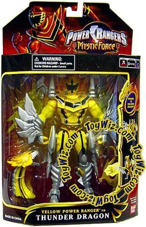 Power Rangers Mystic Force Yellow Ranger To Thunder Dragon Action