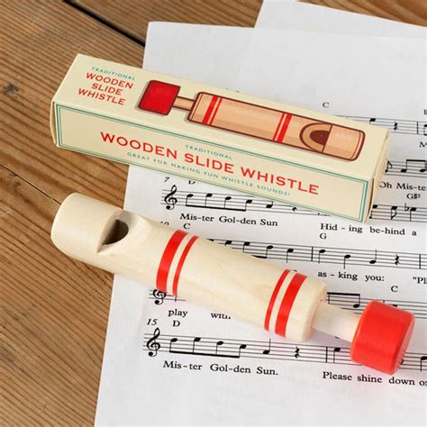 Traditional Wooden Slide Whistle W O R D
