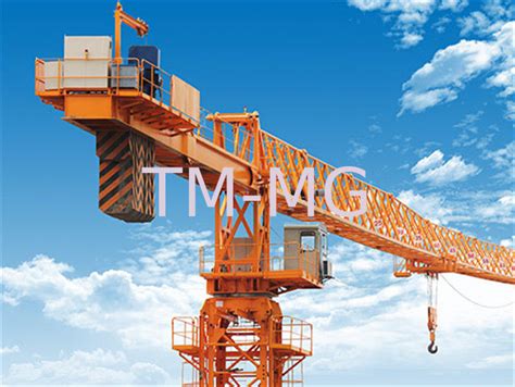 High Efficiency High Rise Construction Cranes 12ton Luffing Tower