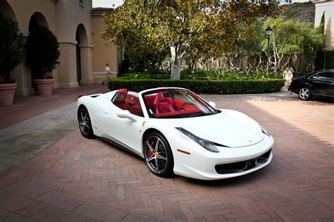 White On Red Ferrari 458 Luxury Car Interior Sports Cars Luxury