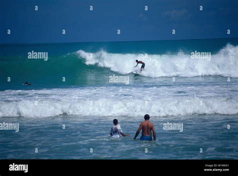 Surfer Strand Von Luquillo Puerto Rico Karibik Stock Photo Alamy