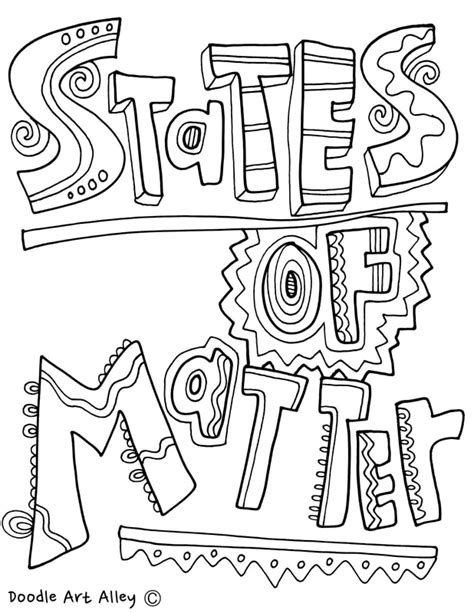 30 States Of Matter Coloring Pages Loudlyeccentric