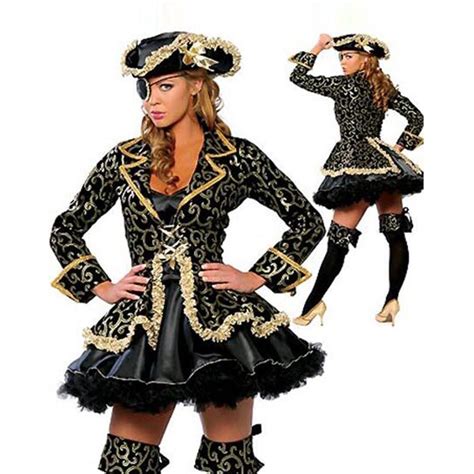 New Classic Pirates Of The Caribbean Sexy Women Costumes Deluxe Pirate