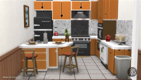 Spring Six Kitchen Cc Pack The Sims 4 Build Buy Curseforge