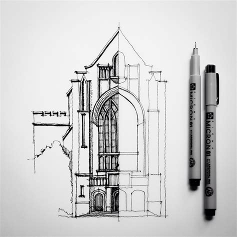 Half Sketch Drawing Architecture Dan Hogman Flickr