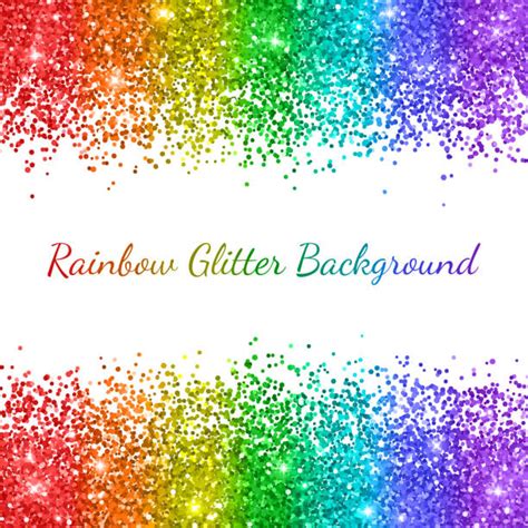Best Rainbow Glitter Background Illustrations Royalty