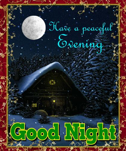 A Peaceful Evening Free Good Night Ecards Greeting Cards 123 Greetings