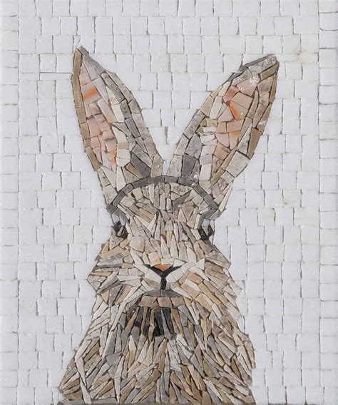 Bunny Rabbit Mosaic Art Animals Mozaico