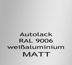 RAL 9006 weißaluminium 2K Acryl Autolack MATT5 5 Liter Set Autolack AVO