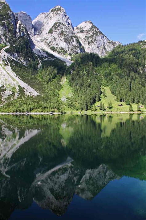 The Beautiful Scenery Of Lake Gosau And Hallstatt Austria Shoot From