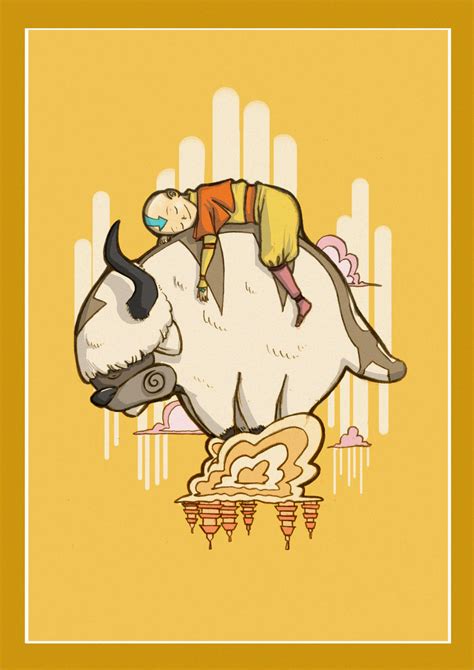 Aang And Appa By Artphish On Deviantart