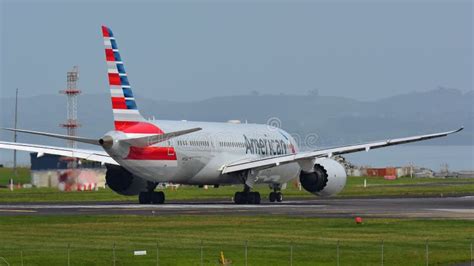 American Airlines Boeing 787 8 Dreamliner Taxiing For Departure At