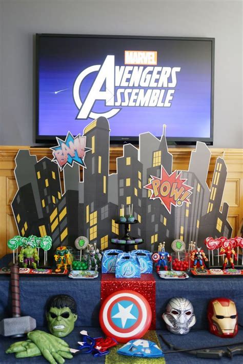 Avengers Birthday Party By Tonya Coleman Avengers Party Decorations