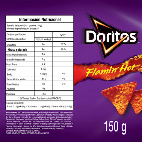 Comprar Snack Doritos Flamin Hot 150g Walmart Guatemala Maxi Despensa Compra En Línea