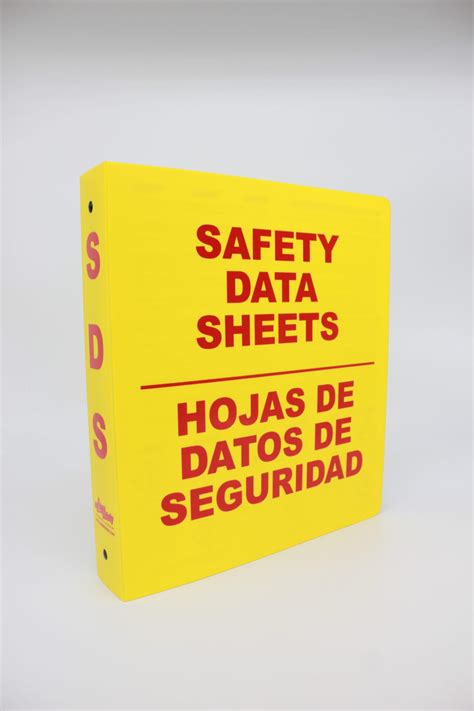 Sds Binder Osha Compliant Safety Data Sheet Binder