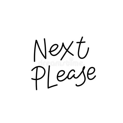 Am I Next Lettering Text On White Background In Vector Illustration