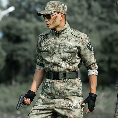 Mens Sets Military Tactical Uniform Shirt Pants Camouflage Combat