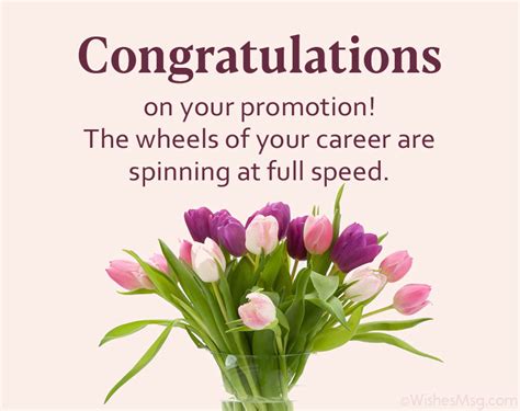 I wish you all the best for your professional career. Promotion Wishes - Congratulations Message on Promotion