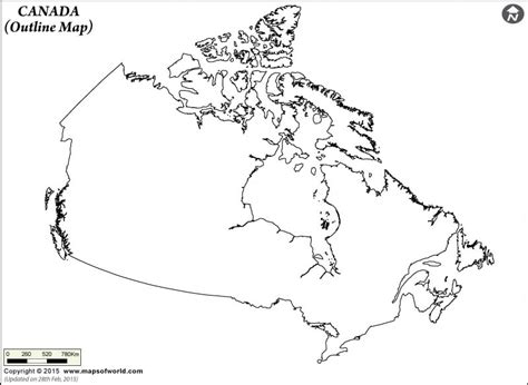 Blank Map Of Canada Canada Map Outline