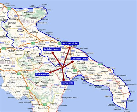 Cartina Puglia Cartina Geografica Puglia Otranto Onzemolen