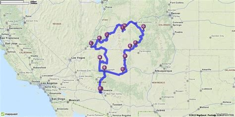 Potential Road Trip Through The National Parks Of The Southwest