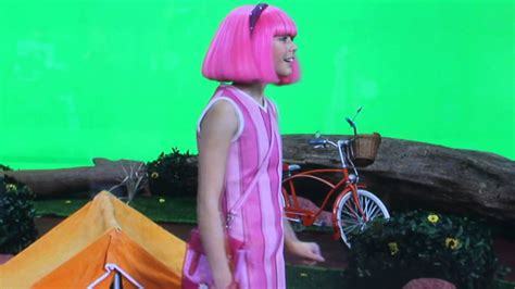 Lazytown With Chloe Lang Stephanie Behind The Scenes Youtube