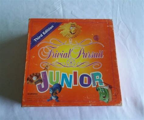 Trivial Pursuit Junior Third Edition Board Game Ebay