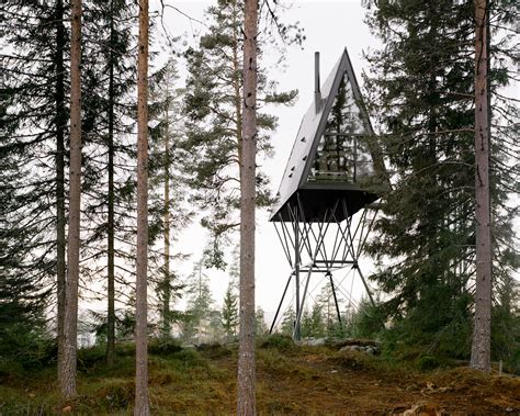 A Frame Cabins On Stilts Let You Cozy Up In The Trees Of A Forest