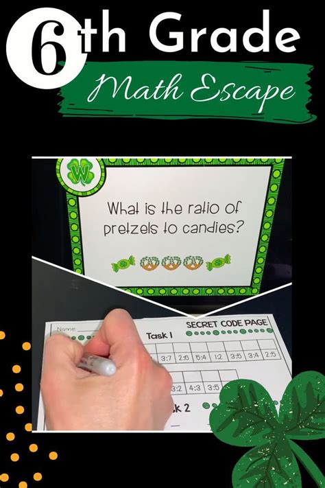 Escape rooms accomplish that admirably. St. Patrick's Day | Math Activity | Math Game | Math ...